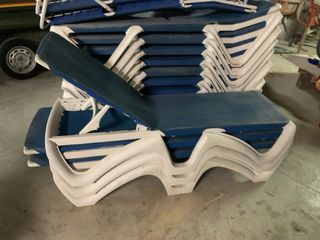 3 Hamacas de resina para piscina (pack)