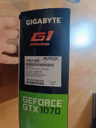 Tarjeta Gráfica Gigabyte NVIDIA GeForce GTX 1070