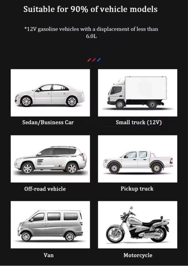 Arrancador nuevo para Coche/Moto Power Clip Rojo