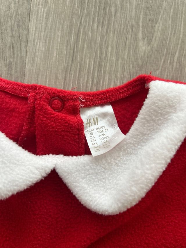 Vestido Mamá Noel Niña T2 H&M