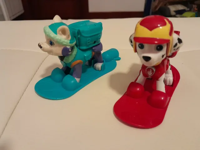 Figuras Patrulla Canina patin Mochila Articulada