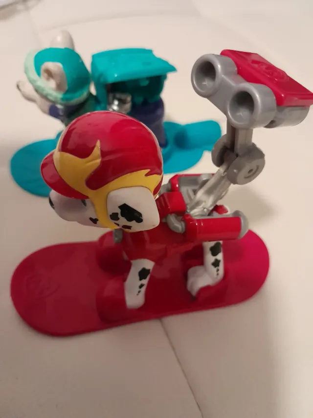 Figuras Patrulla Canina patin Mochila Articulada