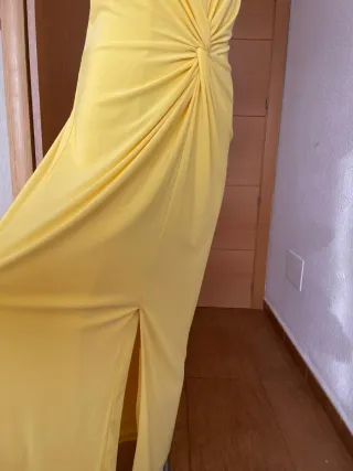 Vestido Matilde Cano Amarillo Talla 40 Nuevo