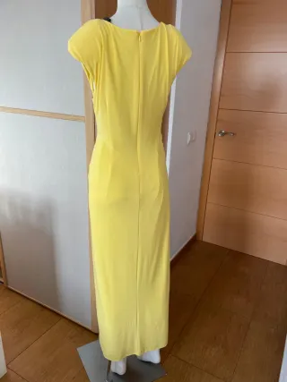 Vestido Matilde Cano Amarillo Talla 40 Nuevo