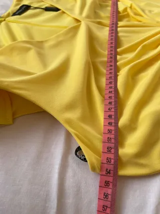 Vestido Matilde Cano Amarillo Talla 40 Nuevo