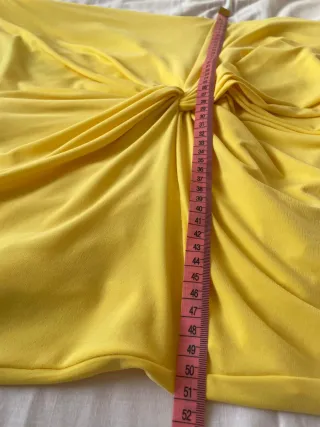 Vestido Matilde Cano Amarillo Talla 40 Nuevo