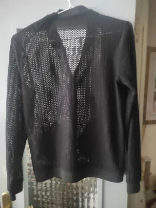 Chaqueta Zara Transparente Negra