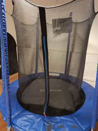 Cama elástica infantil con red de seguridad