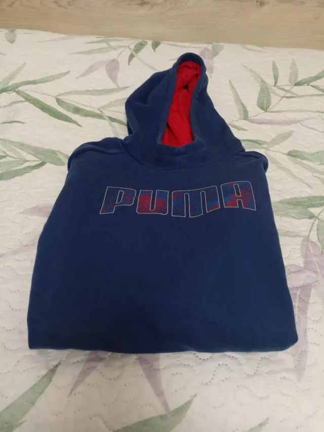 Sudadera azul con logo PUMA niño