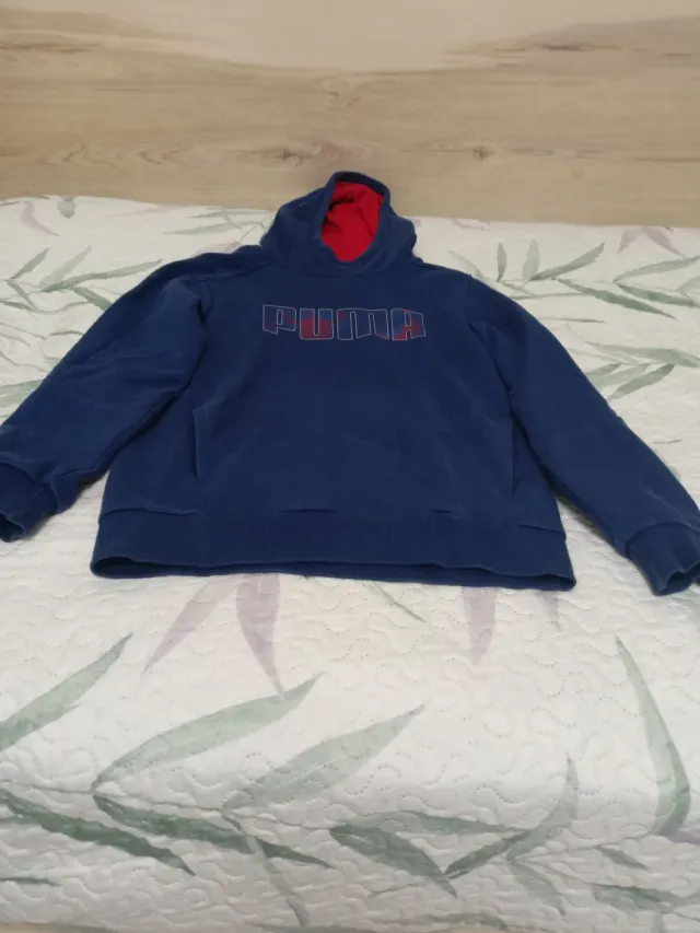 Sudadera azul con logo PUMA niño