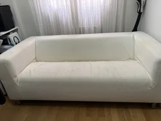 Sofá KLIPPAN 2 plazas blanco.