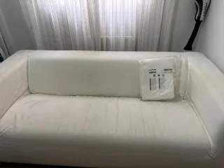 Sofá KLIPPAN 2 plazas blanco.