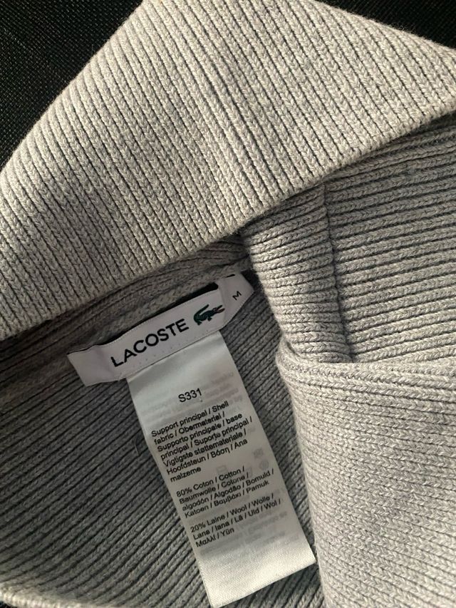 Cappello Lacoste Grigio Patch Coccodrillo