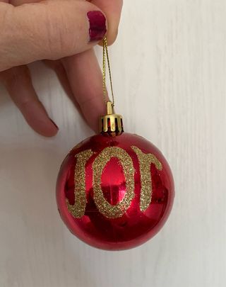 Set 6 Palle Natale Rosse Glitter