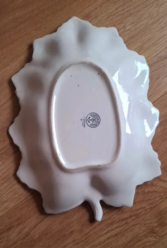 Vassoio vintage La Cartuja Foglia