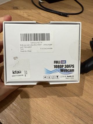 Webcam Full HD Negra