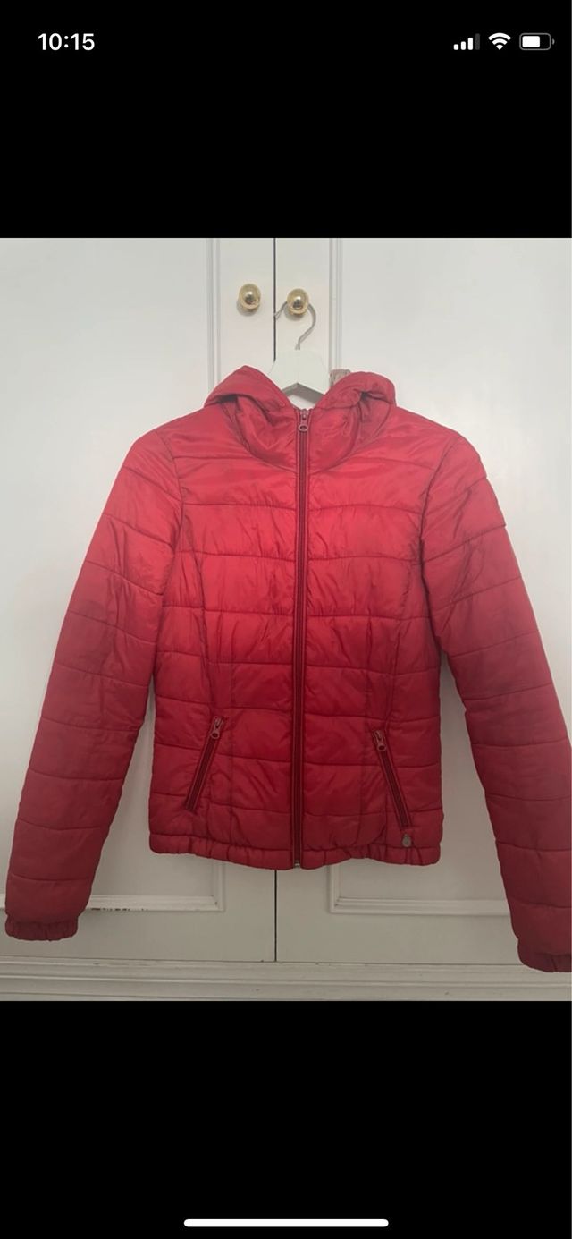 Chaqueta acolchada roja