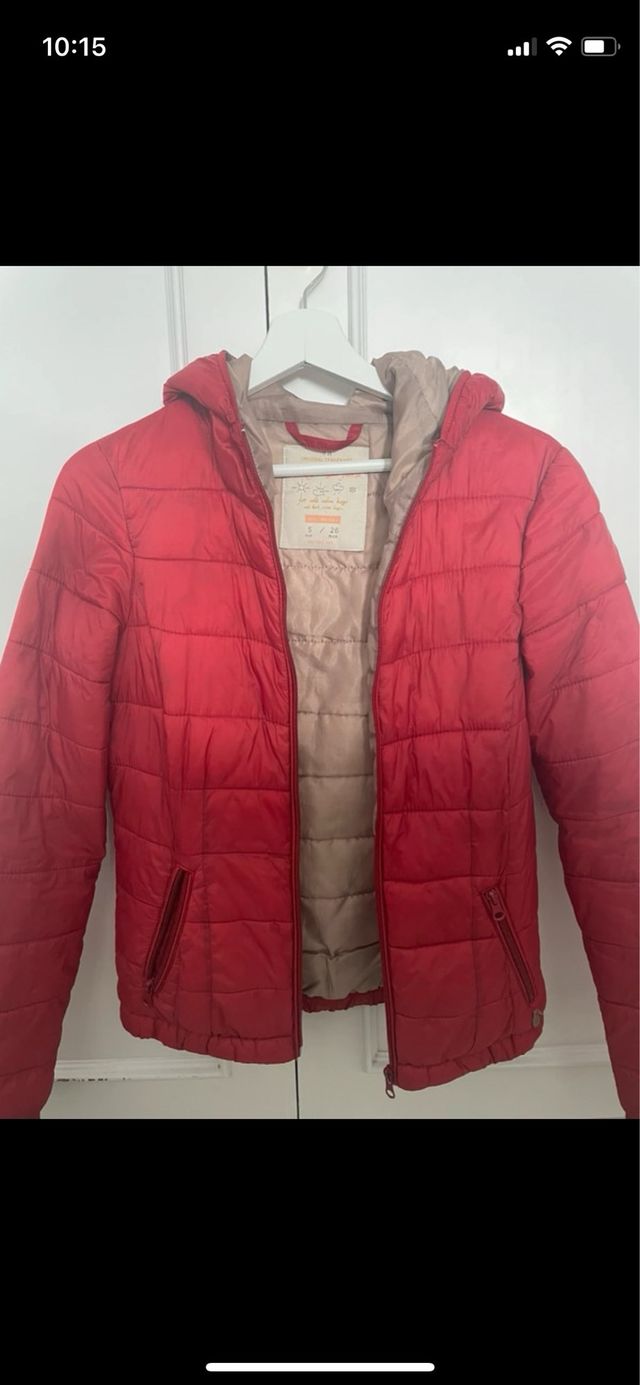 Chaqueta acolchada roja