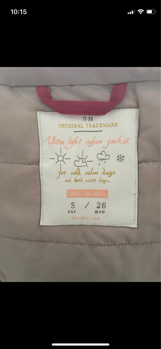 Chaqueta acolchada roja