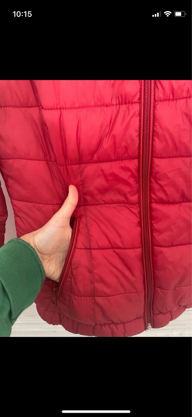 Chaqueta acolchada roja