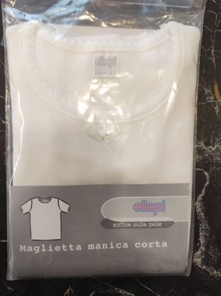 Lotto 4 magliette intime bambina 2 anni