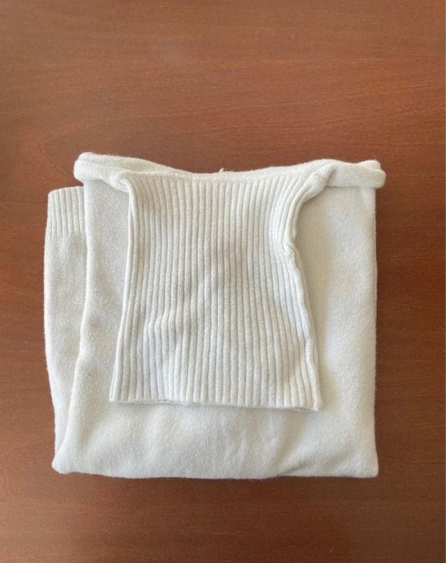 Jersey de punto blanco