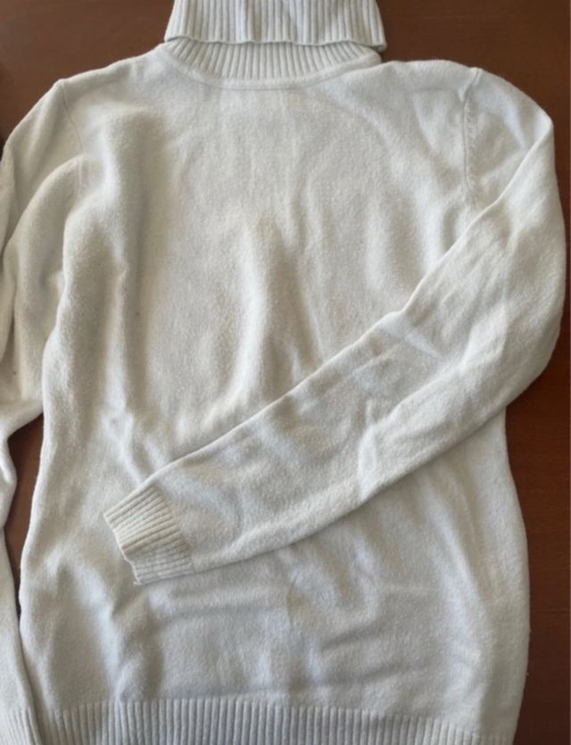 Jersey de punto blanco