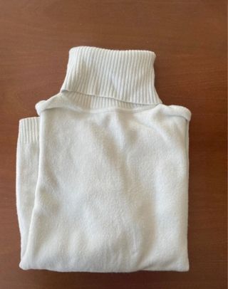 Jersey de punto blanco