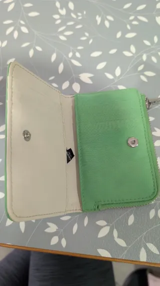 Mini cartera Bimba y Lola beige y verde