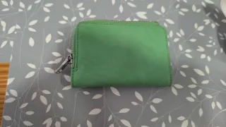 Mini cartera Bimba y Lola beige y verde