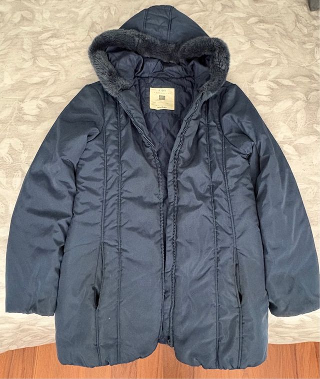 Plumífero niña Kids azul con capucha