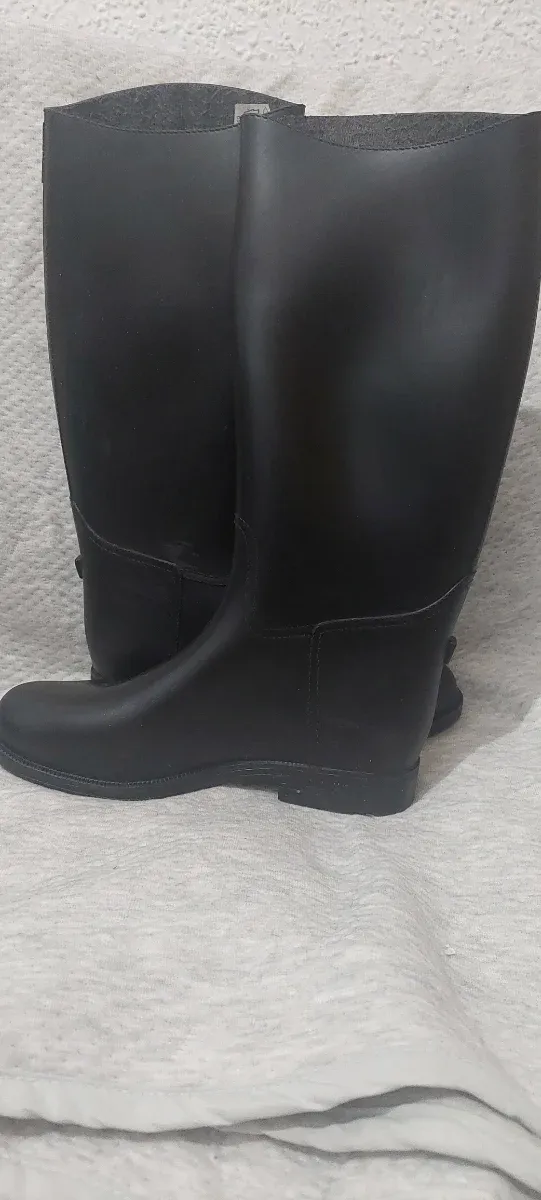 Botas de lluvia negras altas talla 33