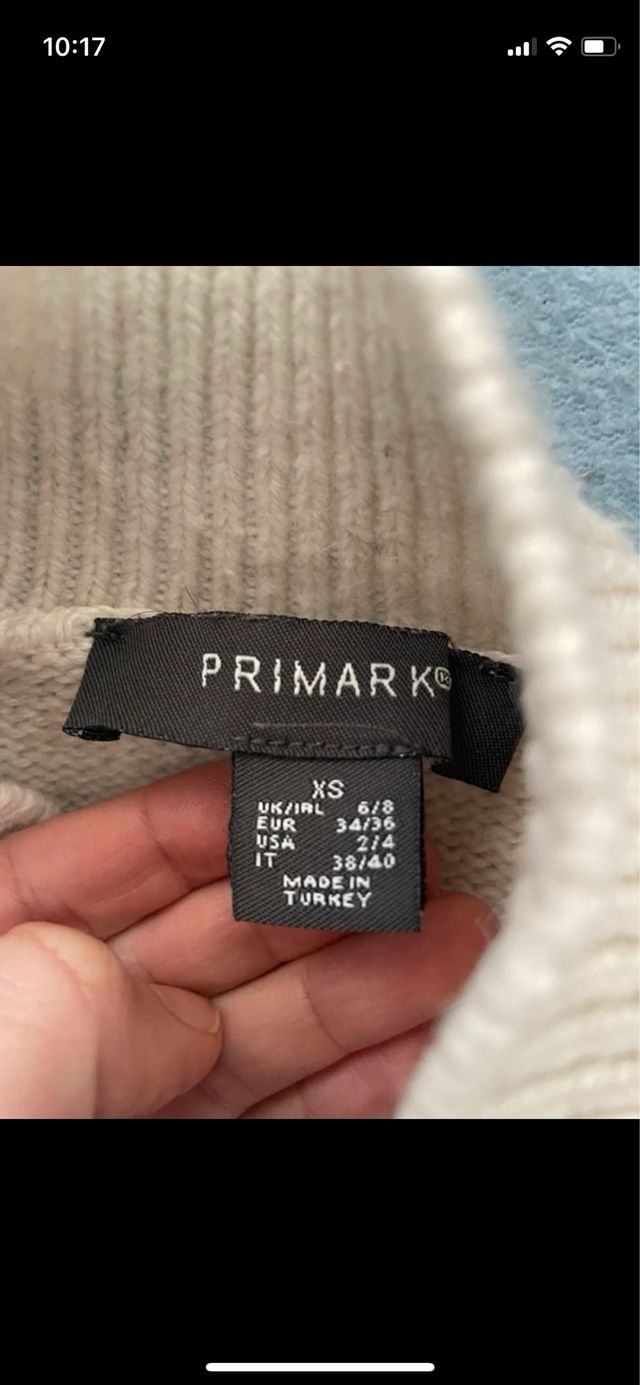 Jersey rayas beige y negro