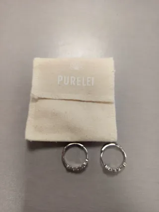 Pendientes Purelei plateados