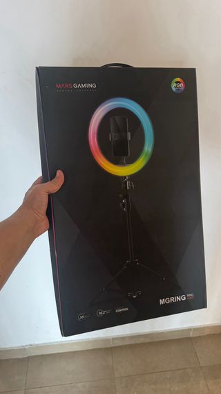 Mars Gaming Aro LED con Trípode y Mando