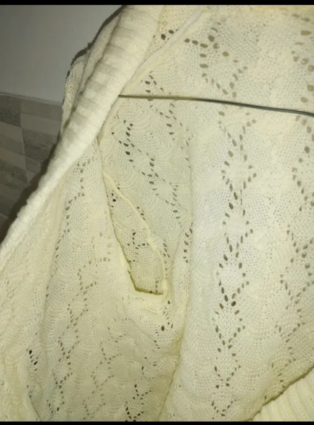 Cardigan uncinetto fatto a mano stile vintage