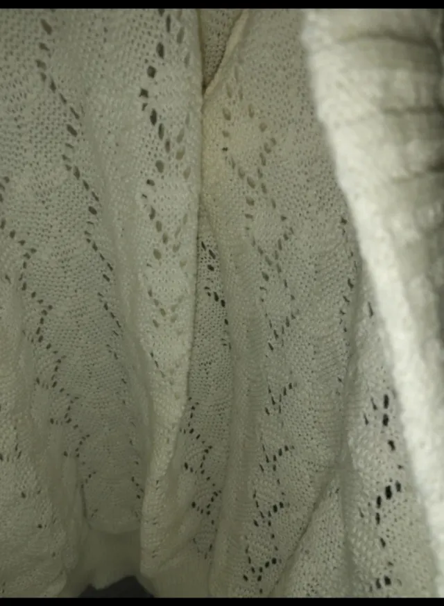 Cardigan uncinetto fatto a mano stile vintage