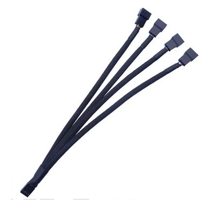 Cable de expansión de ventilador de 4 pines 1 a 4