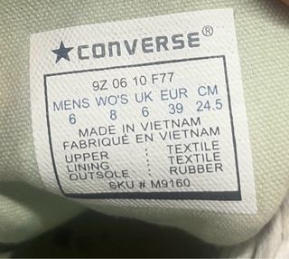 Zapatillas Converse All Star Negras Talla 39