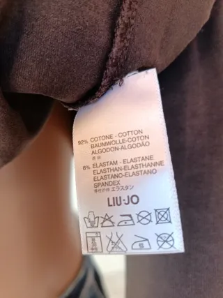 Maglietta Liu Jo marrone con stampa