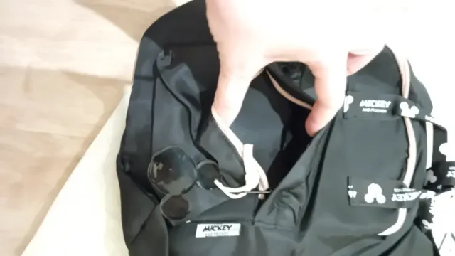 Mochila Zara Mickey Negra y Rosa