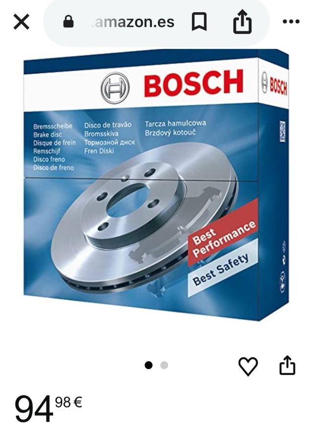 Discos de freno nuevos marca Bosch 294,8mm