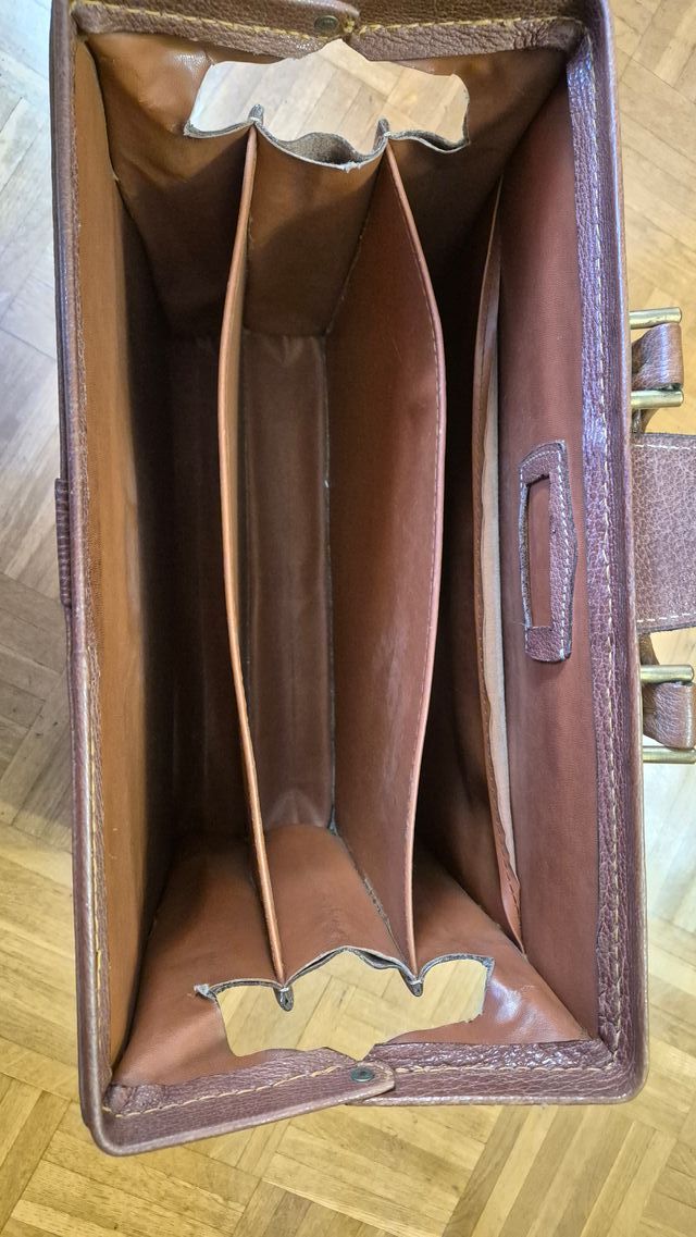 Maletín marrón años 90