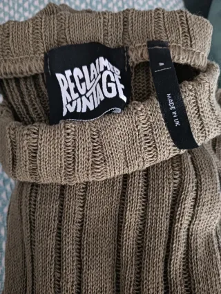 Falda midi punto verde Talla M