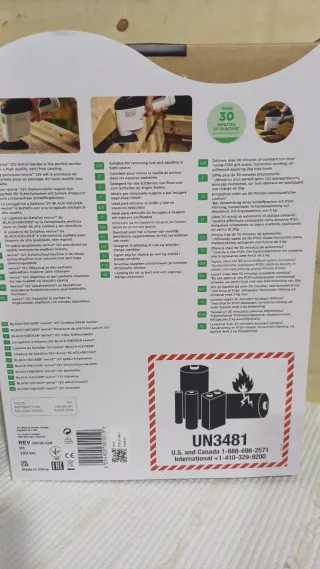 Lijadora Black+Decker Reviva 12V