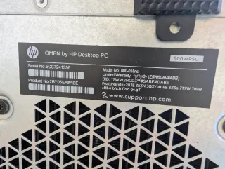 PC Gaming HP OMEN con Refrigeración Líquida