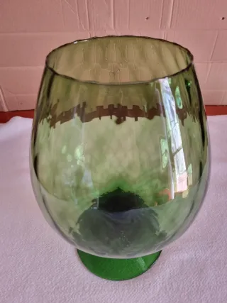 Vaso vintage calice verde anni '60