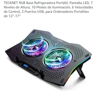 Base Refrigeradora Portátil TECKNET RGB