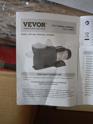 Bomba de piscina VEVOR SPP150E