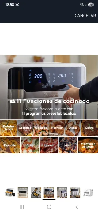 Freidora de aire doble